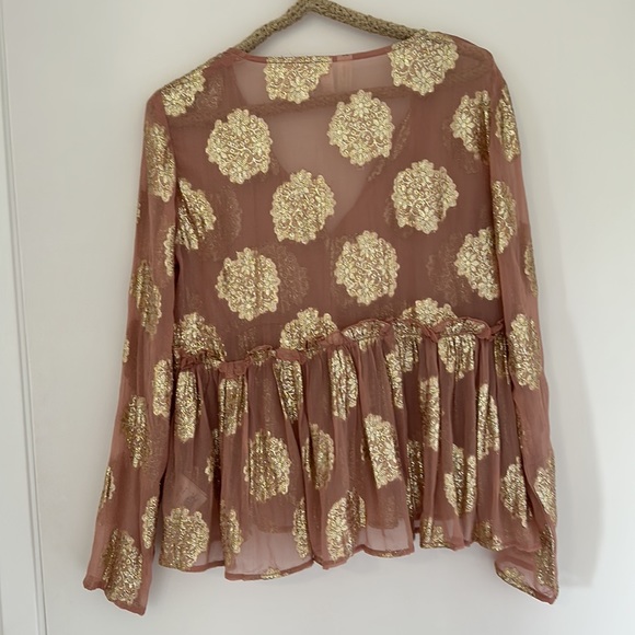 Anthropologie Meadow Rue Blouse Size US 0 - Picture 4 of 5